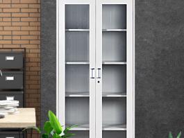  钢制通体玻璃柜子